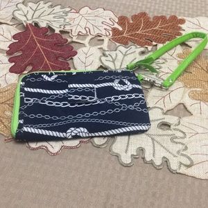 Thirty-one nautical zip around wristlet
